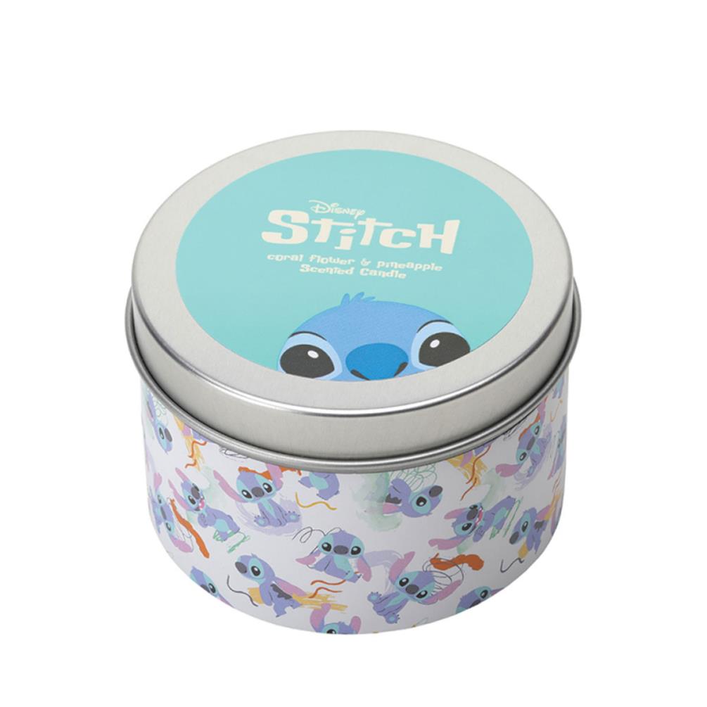 Disney Stitch Coral Flower & Pineapple Tin Candle £9.89